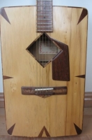 Kahikatea wood on front
