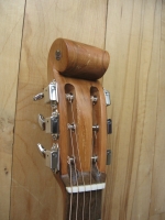 Tawhai (red beech) scroll shaped head stock