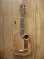 Ukulele-sized travel guitar - Koru series 100% NZ native wood - No. 127 - Click to view all images in the photo album No Image