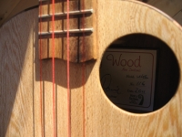 Close-up view of sound hole Close-up view of sound hole